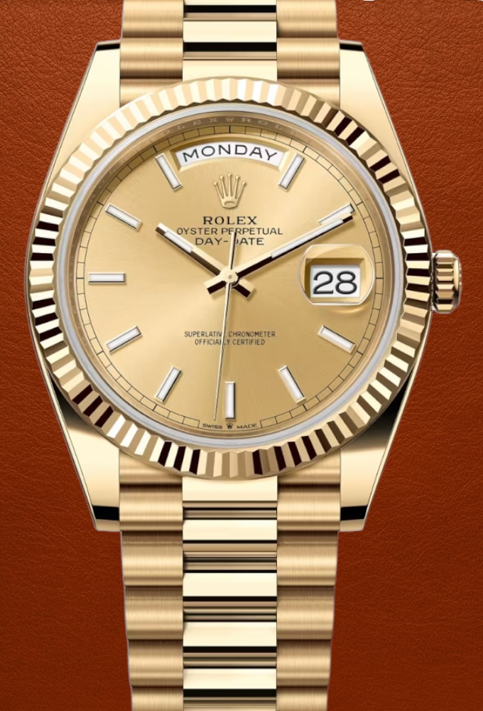 Rolex Day-Date Champagne Index 40mm