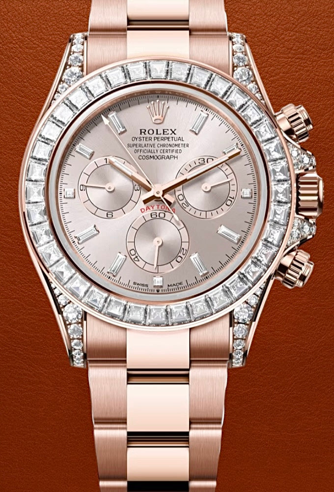 Rolex Cosmograph Daytona Everose Sundust Diamond Dial 40mm