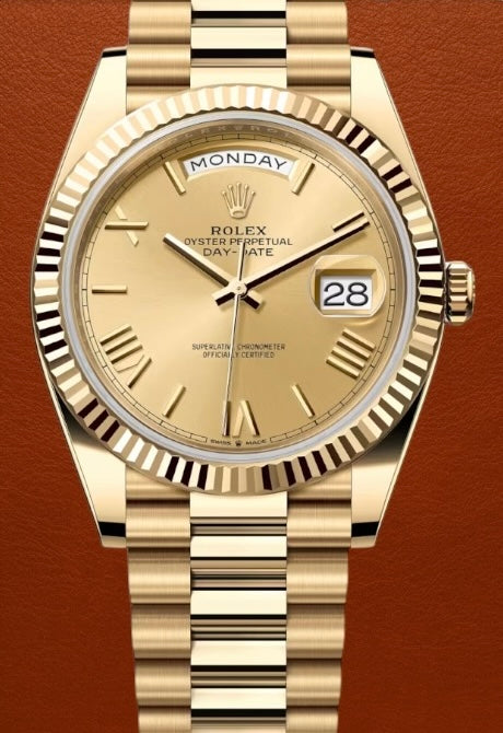 Rolex Day-Date Champagne Numeral 40mm