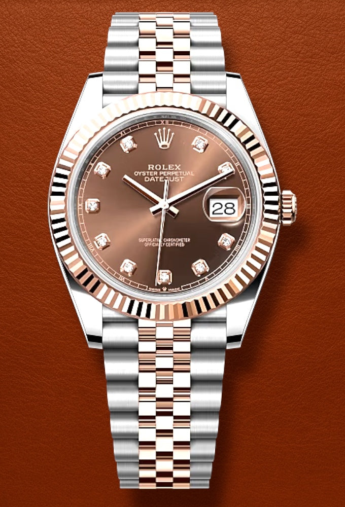 Rolex Datejust Chocolate Diamond Dial 41mm