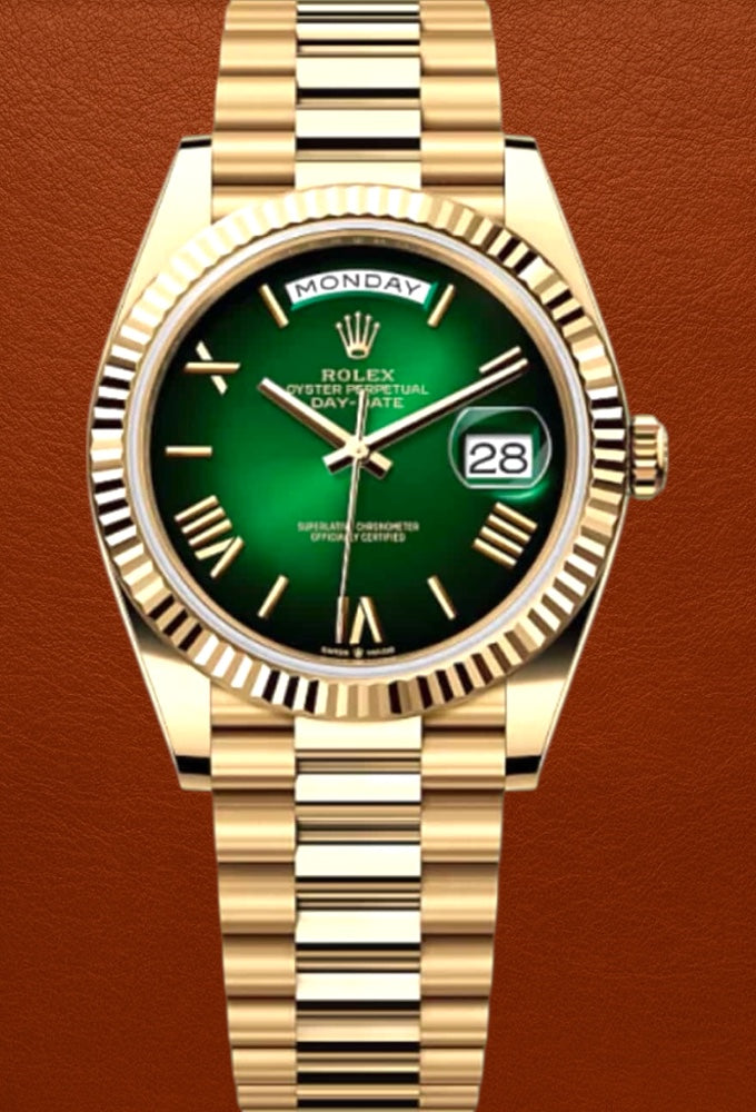 Rolex Day Date Green Ombré 40mm